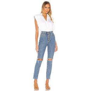 Weworewhat We Wore What The Danielle Jeans Exposed Button Fly High Rise Sz 30